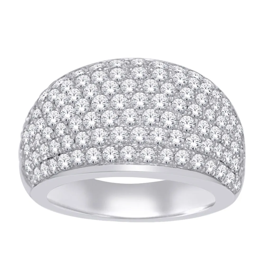 14K White Gold 2 1/2 Ct.Tw. Diamond Band