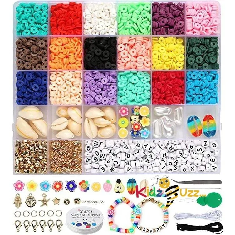 4132 Pcs Alphabet & Clay Beads