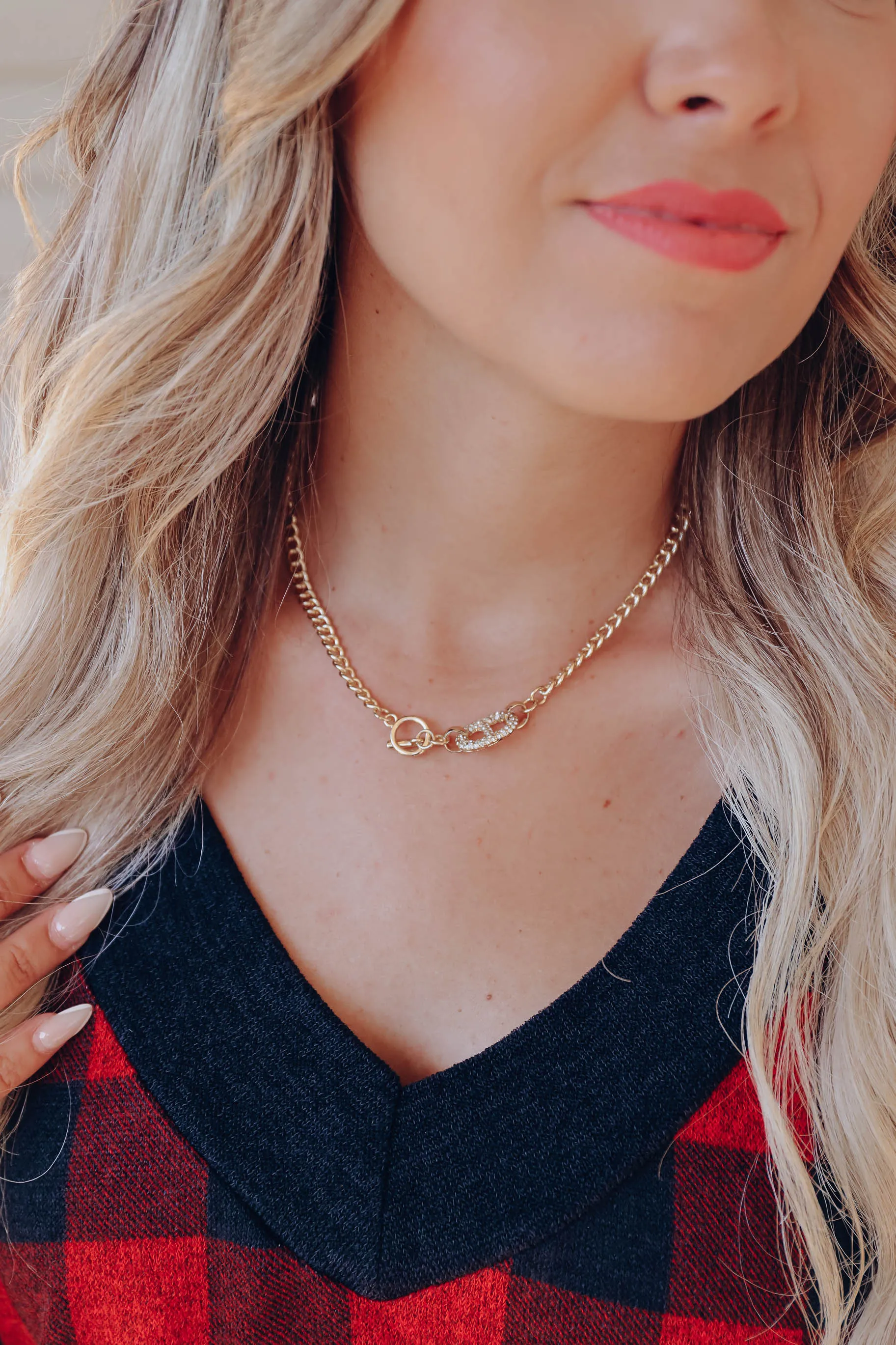 Alidia Link Necklace - Gold