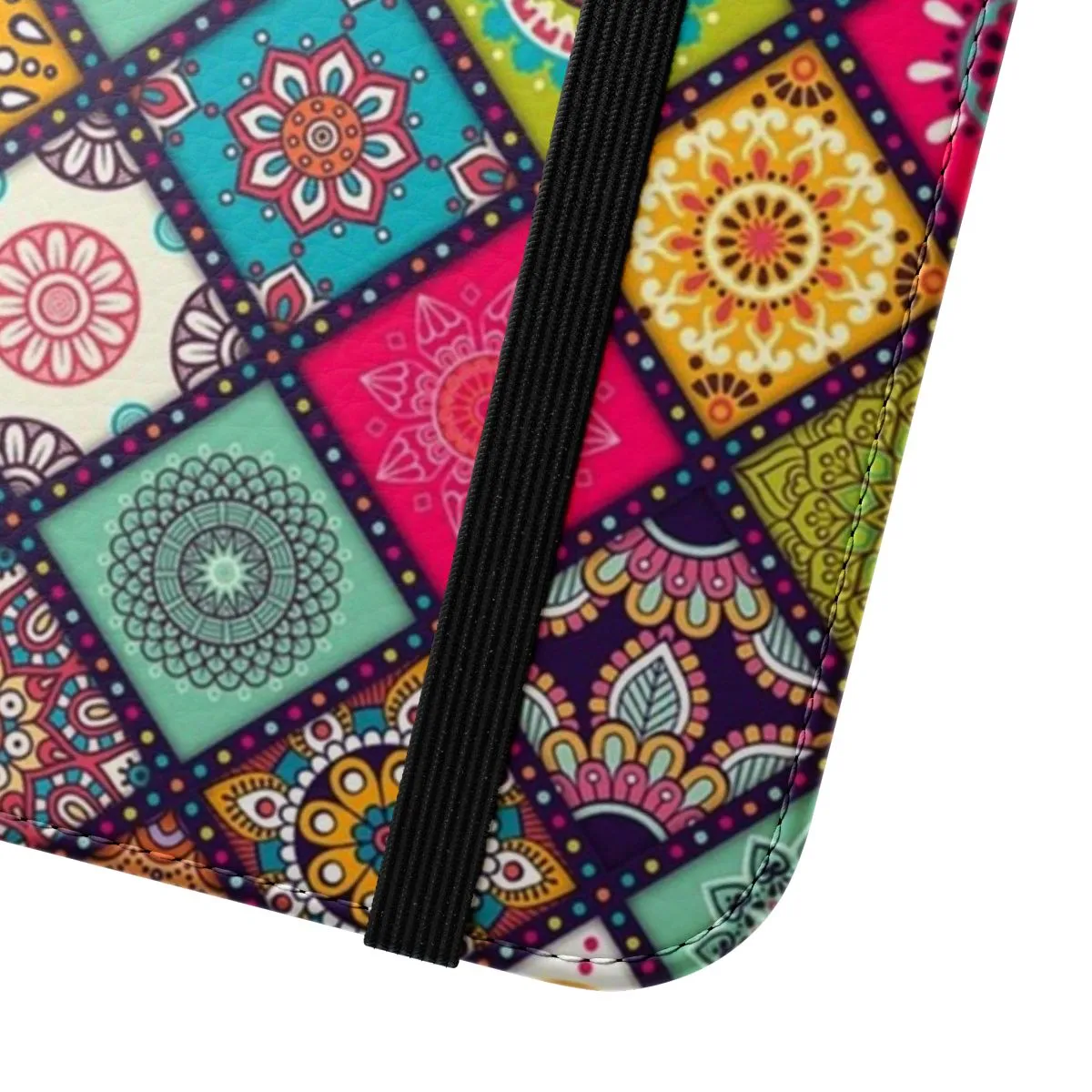 Boho Mandala Pattern Flip Cover Phone Case