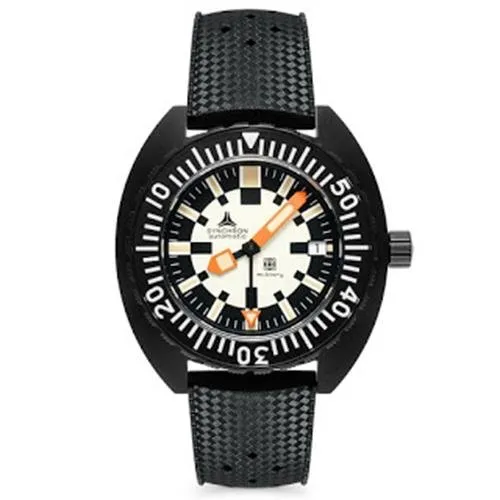 New Limited Edition SYNCHRON Military Diving Watch Black ISOfrane Rubber